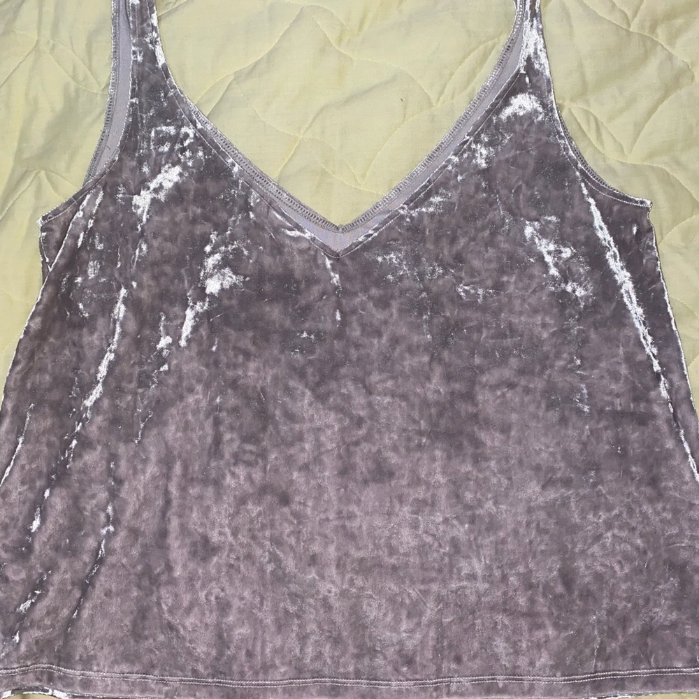 Suede Crop top! Size L